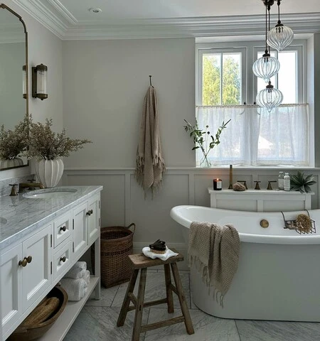 case-studies-and-design-inspirations - Cottage Bathroom Color Schemes Guide for Cozy, Timeless Style